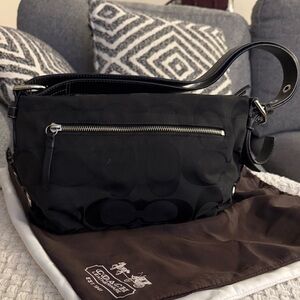 Coach Black Signature Crossbody Bag
